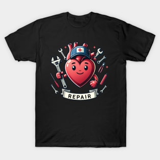 Repair heart cute design for health workers T-Shirt